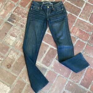 American Eagle Denim Dark Wash Jeans Size 2